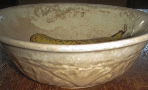 Grandma's Antique Ceramic Glazed Pottery Bowl 